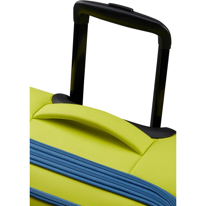 Валіза American Tourister Daring Dash Spinner S, розширювана, 55 см, 39/46 л, зелено-синя, ручна поклажа