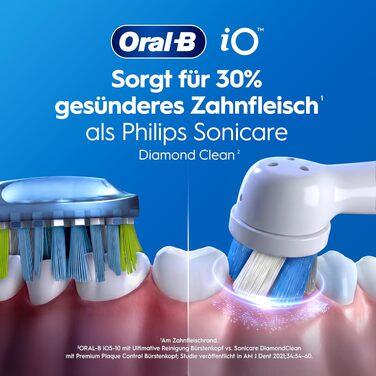 Електрична зубна щітка Oral-B iO Series 3, світло-блакитна (Ice Blue), 1 щітка + 3 смінні насадки