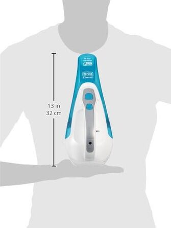 Акумуляторний ручний пилосос Black+Decker WDA315J 10.8В 1.5Аг, 2-в-1, для вологого та сухого прибирання, безмішковий, синьо-білий Dustbuster