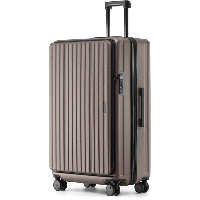Валіза для подорожей Münicase XL 80 см з відділенням для ноутбука та TSA-замком, колір Coffee