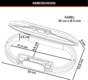 Портативний сейф для подорожей Master Lock Safe Space з кодовим замком, чорний (замок для багажу)