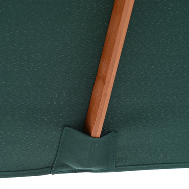 Сонячний парасоль 200 x 150 x 235 см. Згинальний садовий парасоль з 3-ступеневим регулюванням висоти, прямокутний, пляжний парасоль, водовідштовхуючий та захищає від ультрафіолету, підходить для пляжу, балкону, тераси, саду. Колір: зелений.