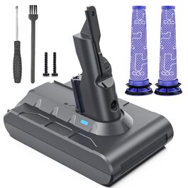 Акумулятор Keenstone V8 8000mAh для пилососа Dyson SV10 V8 (Absolute, Animal, Motorhead, Fluffy) + 3 фільтри