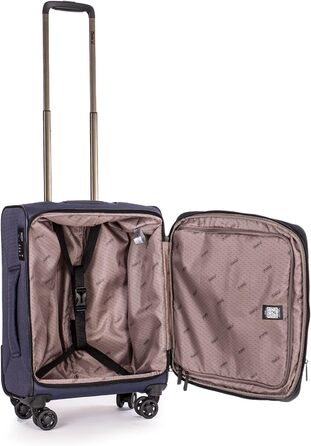 Валіза Stratic Bendigo Light+ м'яка, розширювана, на 4 колесах, з TSA-замком, чорна