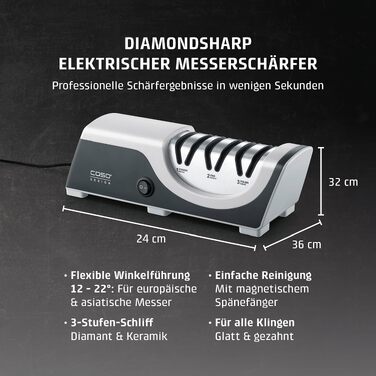 Професійна машинка для стрижки волосся CASO DiamondSharp