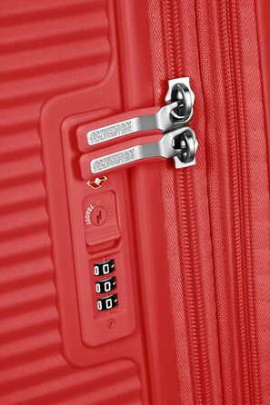 Валіза American Tourister Soundbox розширювана, 67 см, 81 л, червона, з TSA замком, поліпропілен, спінер