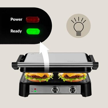 Електрогриль-тостер ZEEGMA Grill Chef 2-в-1 з керамічним антипригарним покриттям 2000 Вт