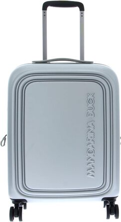 Валіза Mandarina Duck Logoduck на колесах, 40x55x20/23 см, срібляста, пластик