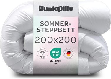 Dunlopillo ковдра 135x200 - Преміум якість | Оeko-Tex сертифікат | Ковдра для алергіків та зимова стегане покривало