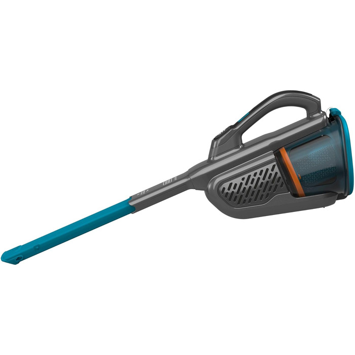Акумуляторний ручний пилосос BLACK+DECKER Dustbuster BHHV320J, 12В, 25AW, циклонна технологія, без мішка, з висувною щілинною насадкою, титаново-синій