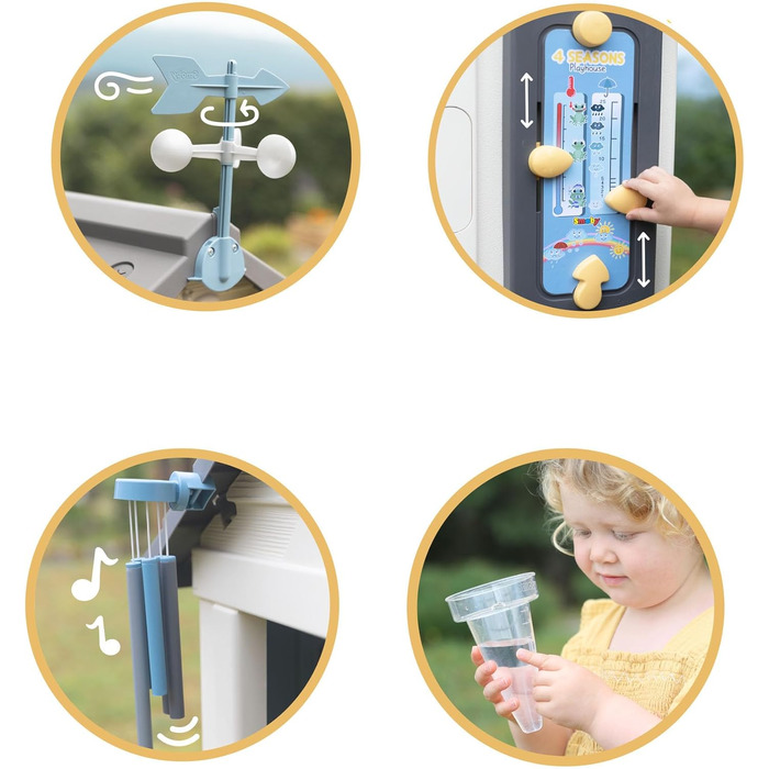 Дитячий будиночок Smoby Life 4 Сезони 103x122x143 см - для ігор та навчання про погоду та пори року, від 2 років