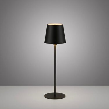 LED настільна лампа SellTec на акумуляторі, USB, білий колір, диммер, IP54, для саду, тераси, кемпінгу (чорний)