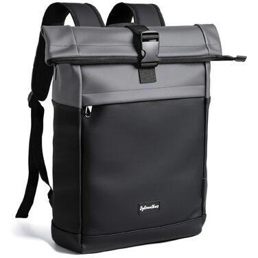 Водонепроникний рюкзак для ноутбука Rolltop (18-25 л), сірий, розмір L (30x13x48 см)