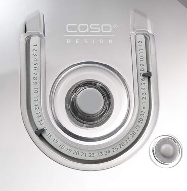 Набір вакуумних контейнерів CASO VacuBoxx E-Set з боросилікатного скла, 4 шт., міцні, герметичні, без BPA, термостійкі, для зберігання їжі, з налаштуванням дати