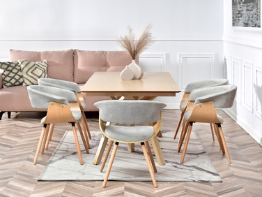 Стілець Mebel-Partner, тканина, сірий, 1 шт.