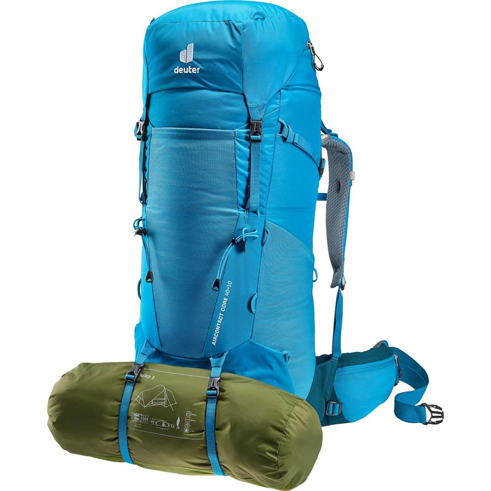 Рюкзак для трекінгу Deuter Aircontact Core 40+10 л унісекс, Reef-Ink