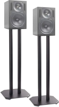 Підставки для колонок Duronic SPS1022-60, 60 см, металеві, 2 шт, до 5 кг, універсальні стійки для HiFi та домашнього кінотеатру