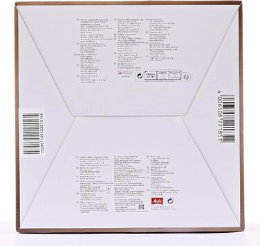 Кавоварка Melitta Look Timer з таймером, крапельна, 10 чашок, біла, скляна колба