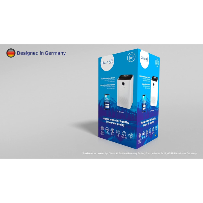 Осушувач-повітряочисник Clean Air Optima CA-704 SMART з HEPA-фільтром та UV-C лампою (10л/добу, до 40м²)