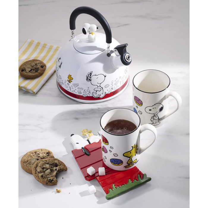 Електричний чайник Lenox Chef Snoopy з нержавіючої сталі, багатоколірний, серія Casual
