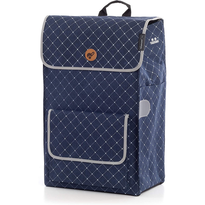 Візок для покупок ANDERSEN Alu Star Shopper Tamo, антрацит, 51 л, з рефлектором, термоізоляцією, алюмінієвий, регульована висота, знімні колеса