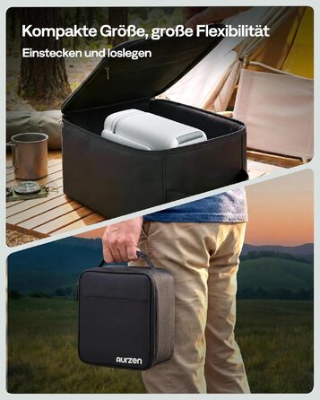 Проектор Aurzen D1 Air Smart: 1080P, 4K, HDR10, Dolby Audio, Netflix, USB-C, Автофокус, Компактний
