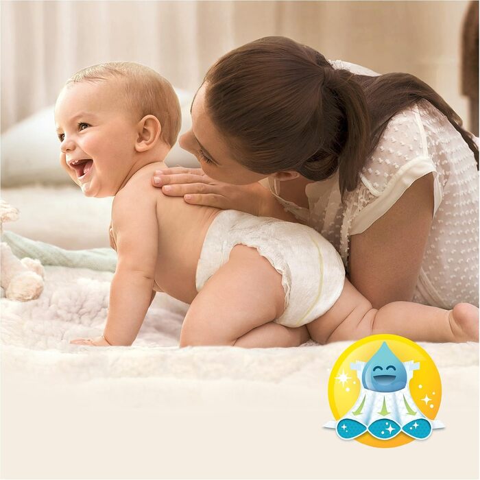 Підгузки Pampers New Baby Newborn розмір 1 (2-5 кг), упаковка з 4 пачок по 23 шт, всього 92 шт