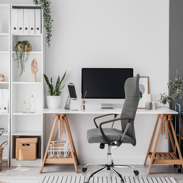Ергономічне крісло для офісу/кабінету ARTON 40, тканина сірого кольору hjh OFFICE