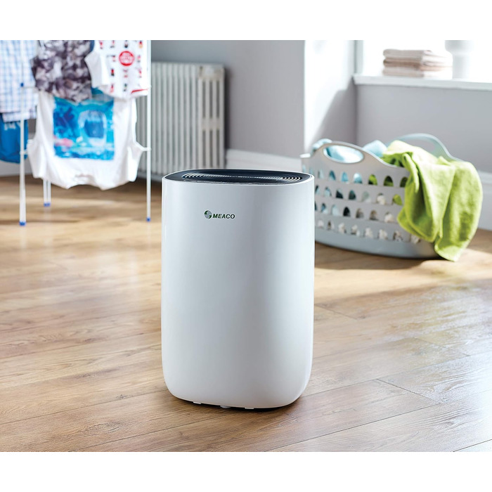 Поглинач вологи Meaco Ultra Leiser 10L – Електричний осушувач повітря MeacoDry ABC для дому, чорний