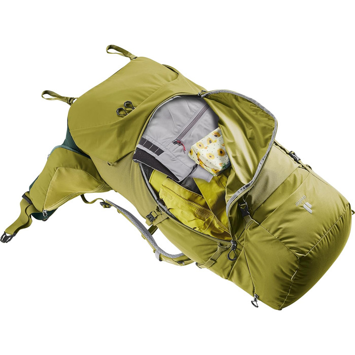 Туристичний рюкзак Deuter Aircontact Core 70+10 л, зелений (2024), для трекінгу