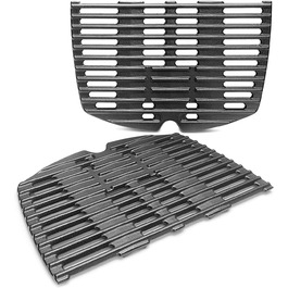 Чавунна решітка для гриля Weber Q100/Q1000/Q1200/Q1400, 32x21,6 см, 2 шт. – запасна решітка для газового гриля, аксесуари для Baby Q