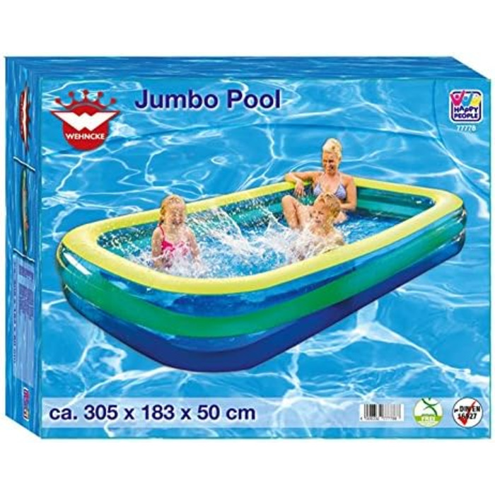 Дитячий надувний басейн Happy People Jumbo Pool, 1-місний