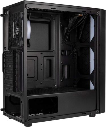 Корпус для ПК Kolink Inspire K8 ARGB Midi-Tower, загартоване скло, чорний, ігровий комп'ютерний корпус з підсвічуванням RGB