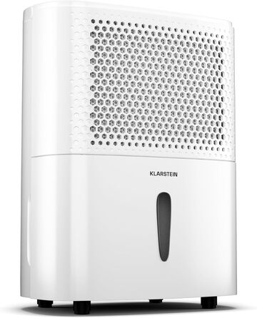 Електричний осушувач Klarstein DryFy 20L - 400W, 20л/день, білий. Для дому та офісу, з функцією сушіння білизни. Тиха робота 46dB, Auto-Swing, таймер, 5л бак.