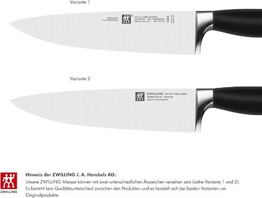 ZWILLING Vier Sterne самозаточувальний ножовий блок, 7 предметів, нержавіюча сталь, пластикові ручки, ножі та ножиці, чорний, Німеччина