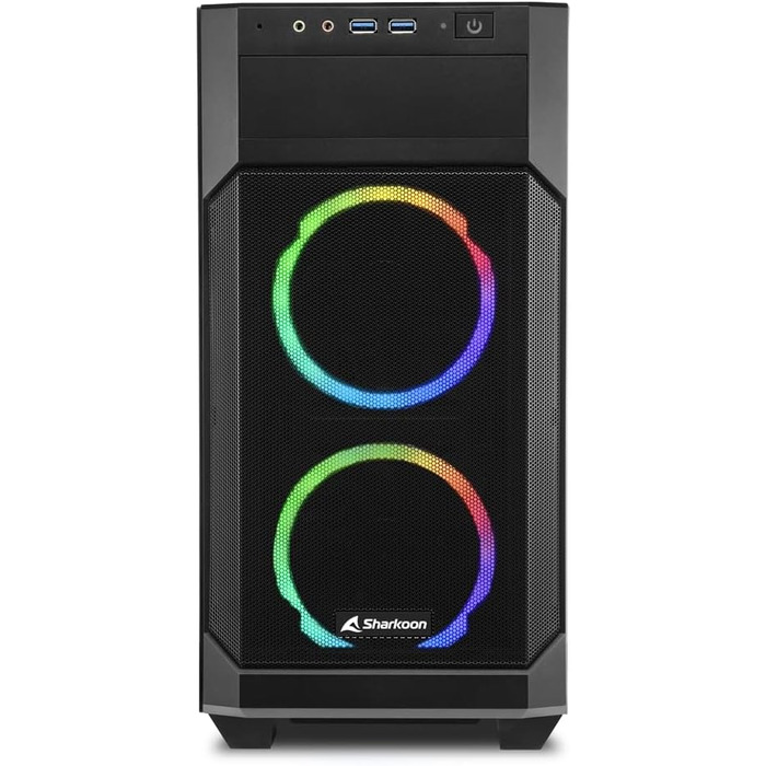 Корпус для ПК Sharkoon V1000 RGB mATX, ігровий з підсвічуванням