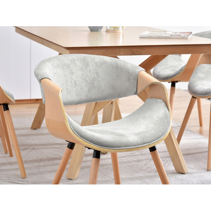 Стілець Mebel-Partner, тканина, сірий, 1 шт.