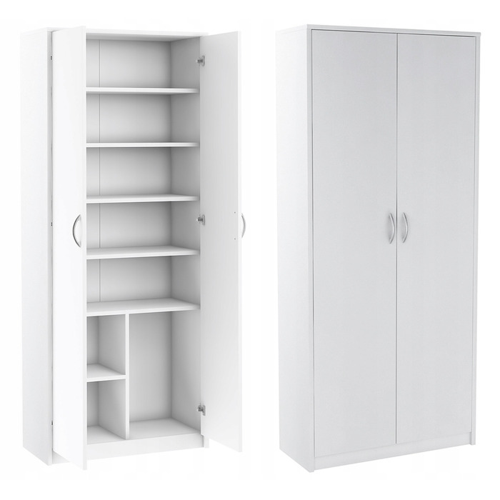 Стелаж Meble Bestseller Patryk, білий, 74 x 180 x 35 см
