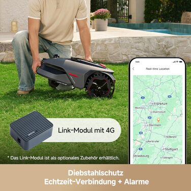 Робот-газонокосилка MOVA LiDAX Ultra 800 без дроту, до 800 м², LiDAR, AI Vision, зріз 5 см
