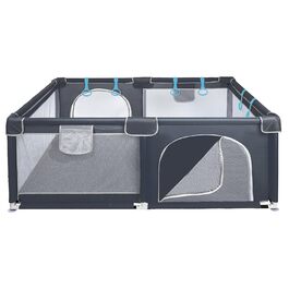 ONVAYA манеж для дітей 160x160 см, сірий, безпечний, екологічний, захисна огорожа для малюків, прямокутний дитячий манеж, захисний бар'єр для дому