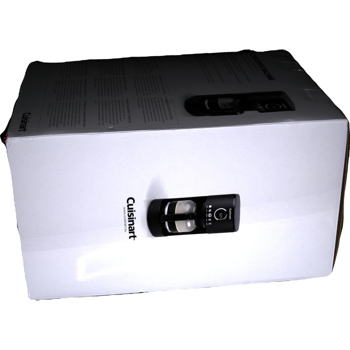 Кавоварка фільтраційна Cuisinart 1.8 л, 12 чашок, програмована, швидке заварювання, таймер 24 години, функція підтримки тепла, браузерна екстракція, мийка в посудомийці, чорна