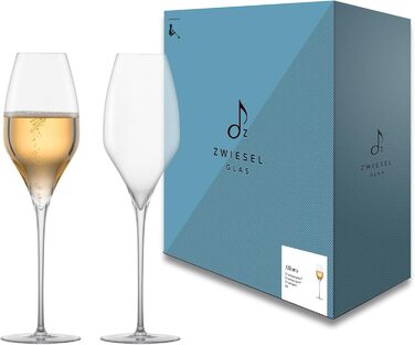 Шампанське склянка Zwiesel Glas Alloro (набір 2 шт), ручної роботи, з мусієвим точкою, склянка з кришталю Tritan® для ігристі вина (арт. 122175)