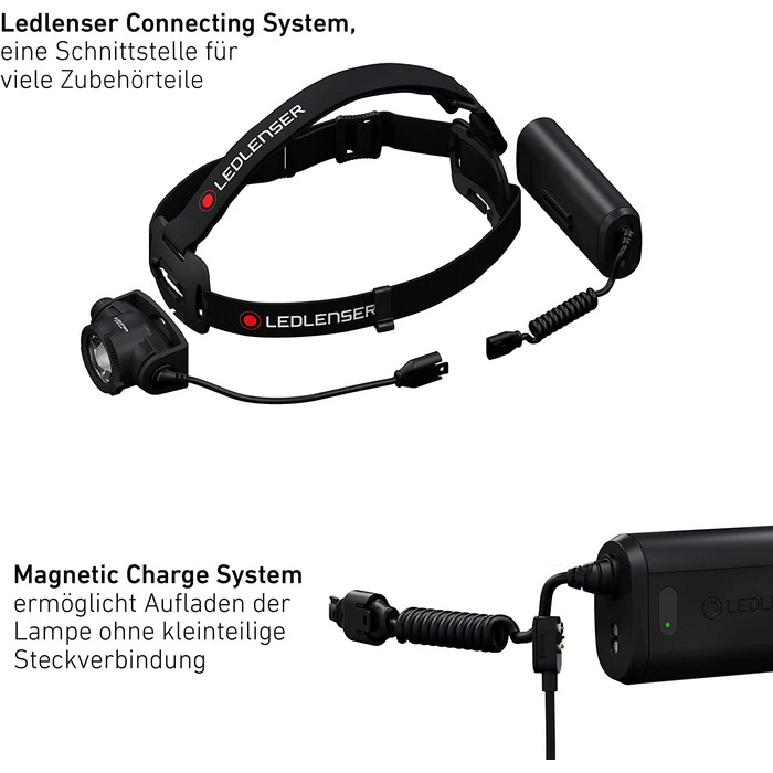 Налобний ліхтар Ledlenser H15R Core, 2500 люмен, LED, акумуляторний, IP67, фокусування, USB-зарядка