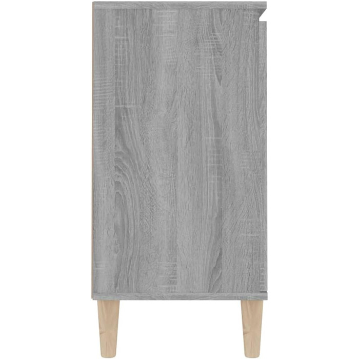 Комод vidaXL з 2 шухлядами і 2 дверцятами, сіро-дубовий Sonoma, 103,5x35x70 см, деревостружкова плита, багатофункціональна тумба для вітальні чи спальні