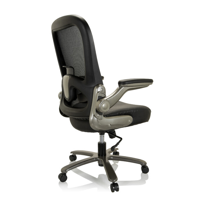 Надміцне крісло / офісне крісло INSTRUCTOR T I Titan XXL сітка / шкіра чорна hjh OFFICE