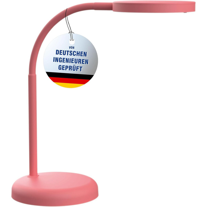 Настільна LED-лампа Maul MAULjoy Touch of Rose, гнучка, для офісу та дому, тепле світло 3000K, сучасний дизайн, компактна
