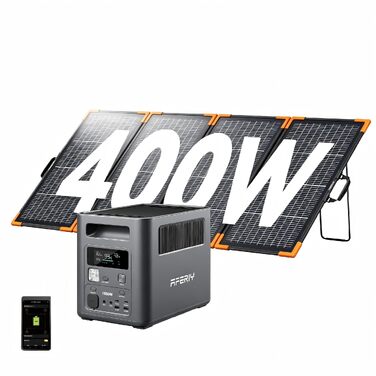 Портативна зарядна станція AFERIY 1800W 1024Wh LiFePO4, сонячний генератор з швидкою зарядкою 1 год, ДБЖ <10мс, 9 виходів, чиста синусоїда 230V, керування через додаток, для кемпінгу та дому