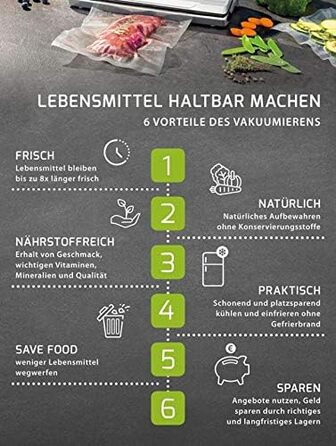 Вакууматор CASO GourmetVAC 480: професійний, подвійна запайка, насос 20 л/хв, регулювання потужності + 10 пакетів