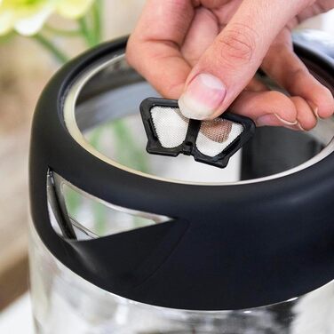 Електрочайник Cecotec ThermoSense 1,7 л, боросилікатне скло, 2200 Вт, без BPA, антикальковий фільтр, подвійний захист, база 360°