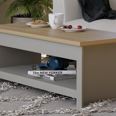 Журнальний стіл Vida Designs Arlington, ДСП, сірий, 40.5x105x47 см